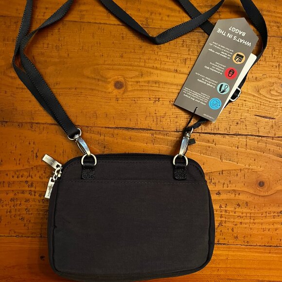 Baggallini Black RFID Travel Crossbody Bag - Picture 5 of 5